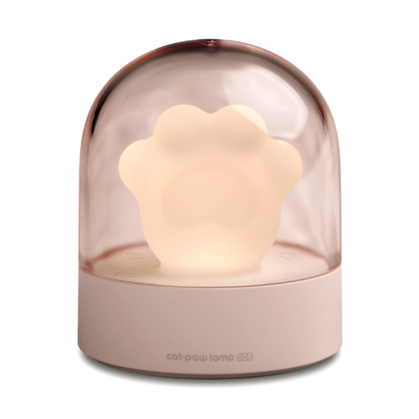 homeandgadget Home Pink USB Chargeable Cat Paw Music Nursery Night Lamp