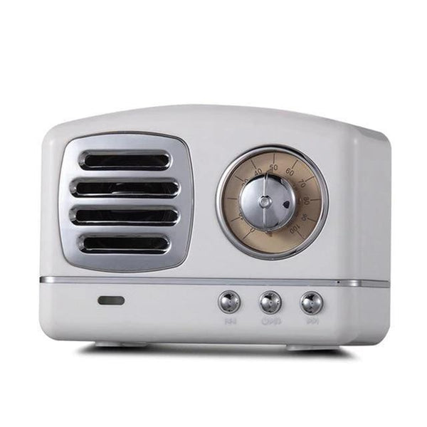 homeandgadget White Vintage Bluetooth Speaker