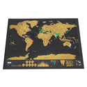 homeandgadget Colorful Wanderlust Scratch Off Map