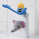 homeandgadget Home Grey1 Water Faucet & Handle Extender Set For Toddlers & Young Kids, Plastic Material