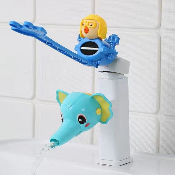 homeandgadget Home Blue1 Water Faucet & Handle Extender Set For Toddlers & Young Kids, Plastic Material