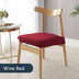 homeandgadget Home Wine Red Waterproof Removable Dining Chair Covers