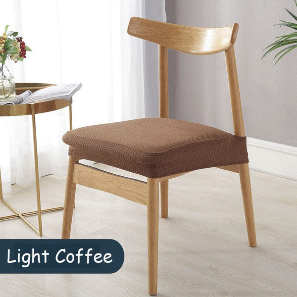 homeandgadget Home Light Coffee Waterproof Removable Dining Chair Covers