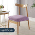 homeandgadget Home Light Purple Waterproof Removable Dining Chair Covers