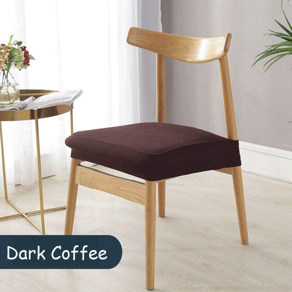 homeandgadget Home Dark Coffee Waterproof Removable Dining Chair Covers