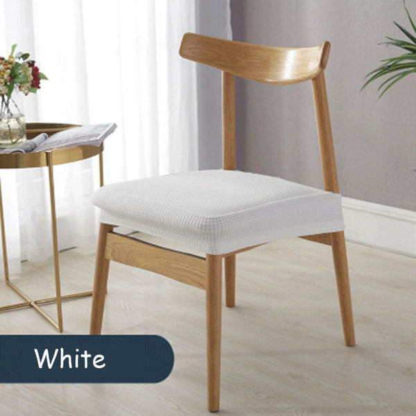 homeandgadget Home White Waterproof Removable Dining Chair Covers