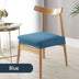 homeandgadget Home Blue Waterproof Removable Dining Chair Covers