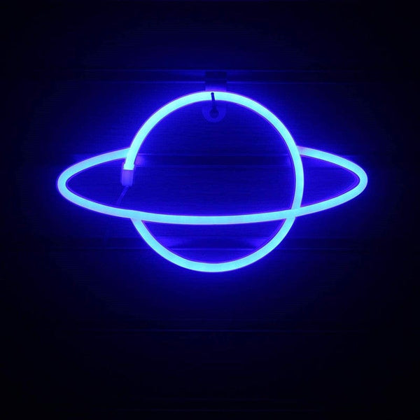 homeandgadget Home 4style / 0.5W Whimsical Neon Planet Wall Light