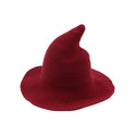 homeandgadget Home Red wine Wide Brim Modern Witch Hat