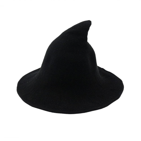 homeandgadget Home Black Wide Brim Modern Witch Hat