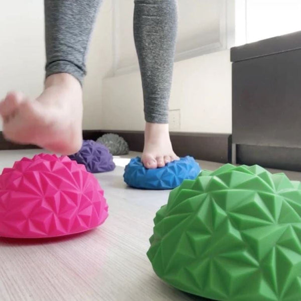 homeandgadget Home Yoga Half-Ball Water Cube Diamond Pattern Foot Massage Ball