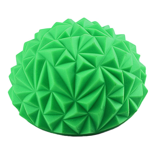 homeandgadget Home Green Yoga Half-Ball Water Cube Diamond Pattern Foot Massage Ball