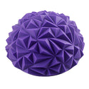 homeandgadget Home Purple Yoga Half-Ball Water Cube Diamond Pattern Foot Massage Ball